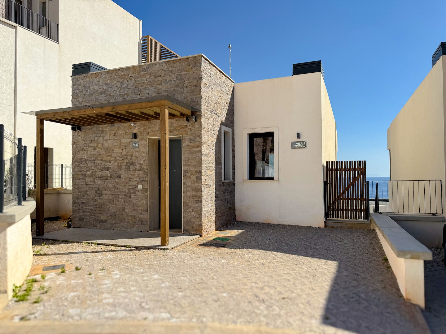 Exterior of Villa 4 — Thymus Private Residence in Drymadhes.