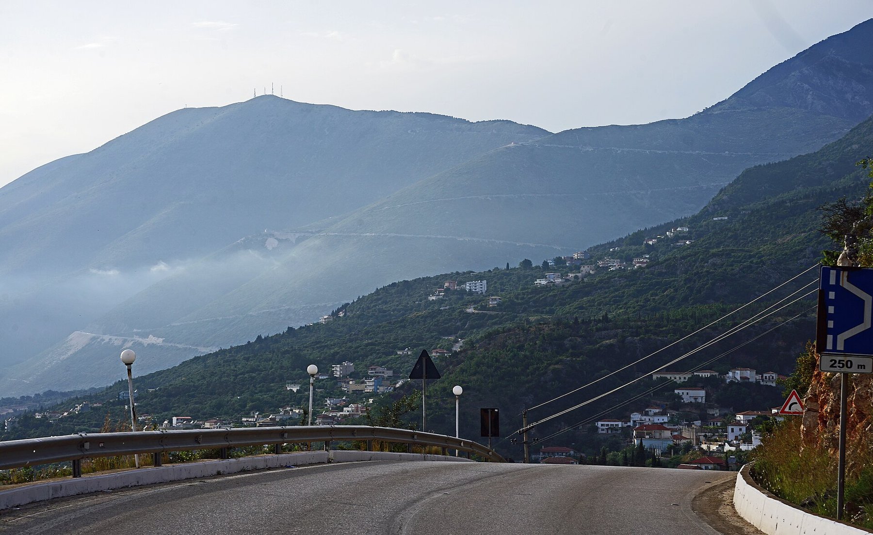 Llogara Pass — pine forests above Dhërmi and the Ionian coast.